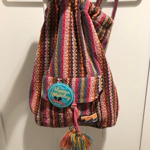 Rainbow Knit Bag